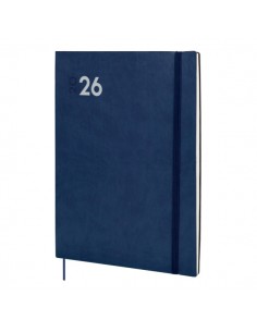 Finocam Dynamic Mara Agenda Profesional - Anual 2026 - Tapa Blanda - Cierre con Goma Elastica - Formato Y12 - 214x11x275mm -