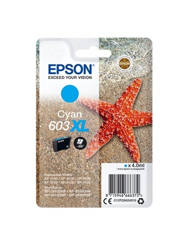 Epson 603XL Cyan Cartucho de Tinta Original - C13T03A24010