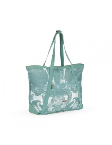 Milan Coleccion Lava Bolso Shopper 18.5L - Gran Capacidad - Cierre de Cremallera - TamaÃ±o 52x36x3cm - Color Verde