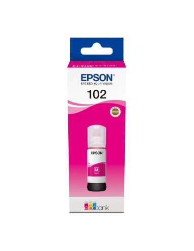 Epson 102 Magenta Botella de Tinta Original - C13T03R340