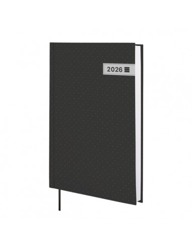 Finocam Dynamic Porto Design Agenda - Anual 2026 - Tapa Dura - Formato Y10 - 145x23x210mm - 1 Dia por Pagina - Color Negro
