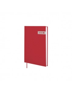 Finocam Dynamic Porto Agenda en Catalan - Anual 2026 - Sin Cierre - Formato Y10 - 145x23x210mm - 1 Dia por Pagina - Color Rojo