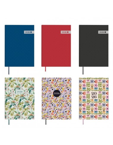Finocam Dynamic Porto Pack de 7 Agendas Surtidas - Anual 2026 - Formato Y10 - Semana Vista en Vertical - Color Surtidos