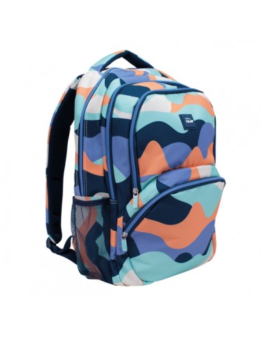 Milan The Fun Mochila Escolar 25L - Bolsillos Laterales de Malla - Compartimento Interior para Portatil - 4 Cremalleras -