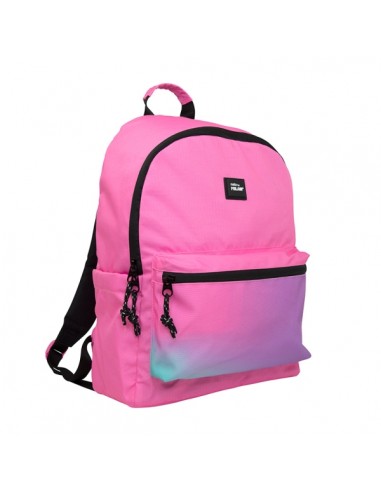 Milan Sunset Mochila Escolar Clasica 22L - 2 Cremalleras - 41x30x18cm - Color Rosa