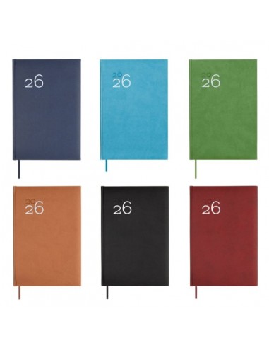 Finocam Dynamic Milano Pack de 8 Agendas Surtidas en Catalan - Anual 2026 - Tapa Dura Acolchada - Formato Y10 - 1 Dia por