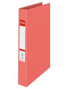 Esselte Colour'Breeze Carpeta de Anillas 25mm A4 - Lomo 42mm - Capacidad para 190 Hojas - Color Coral