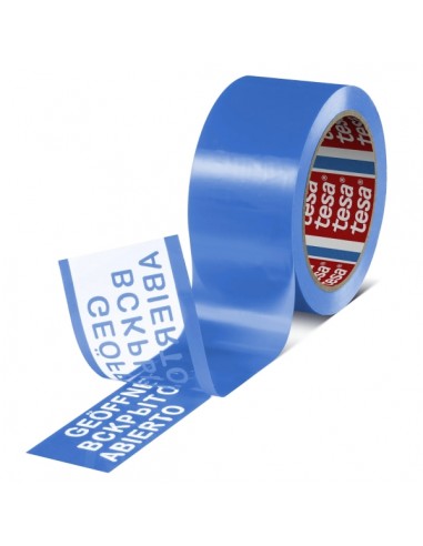 Tesa 64007 Cinta para Precintado a Prueba de Manipulaciones 50mm x 50 Metros - Para Aplicacion Manual y Automatica - Adhesivo
