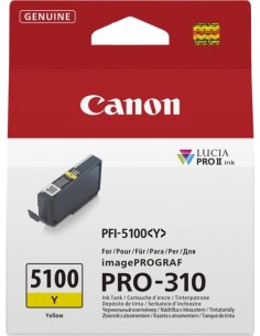 Canon PFI5100 Amarillo Cartucho de Tinta Original - PFI5100Y 6955C001
