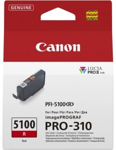 Canon PFI5100 Rojo Cartucho de Tinta Original - PFI5100R 6958C001
