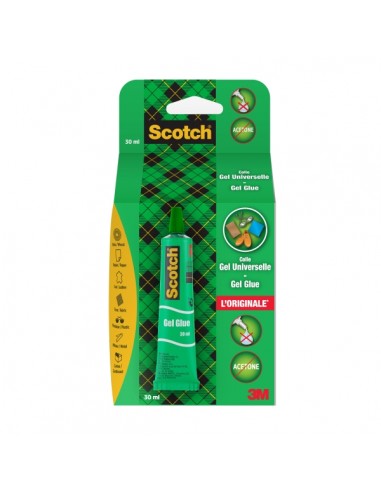 Scotch Tubo de Pegamento en Gel 30ml - Secado Rapido - Aplicacion Sencilla y Efectiva - Transparente