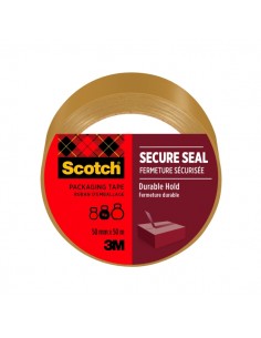 Scotch Precinto de Embalaje - 50mm x 50m - Sellado Seguro - Color Marron