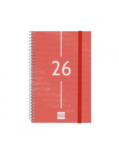 Finocam Year Agenda de Espiral en Catalan - Anual 2026 - Tapa Ligera - Formato E5 - 217x14x297mm - Semana Vista Horizontal -