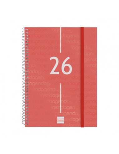 Finocam Year Agenda de Espiral en Catalan - Anual 2026 - Tapa Ligera - Formato E10 - 217x14x297mm - Semana Vista Horizontal -