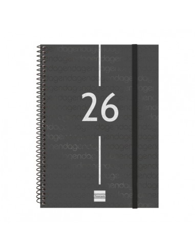 Finocam Year Agenda de Espiral en Catalan - Anual 2026 - Tapa Ligera - Formato E10 - 162x14x212mm - Semana Vista en Vertical