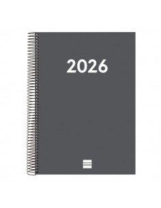 Finocam Espiral Recambio Anual 2026 para Agendas Duo en Catalan - Anual 2026 - Formato E40 - 230x29x297mm - 1 Dia por Pagina