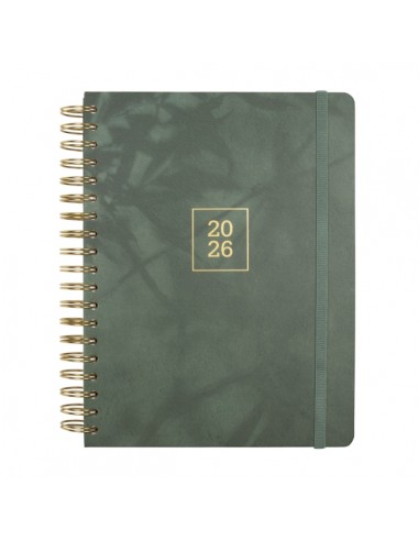 Finocam Optimal Agenda de Espiral Internacional - Anual 2026 - Planificador - Cierre de Goma - Formato B5 - 176x250mm -