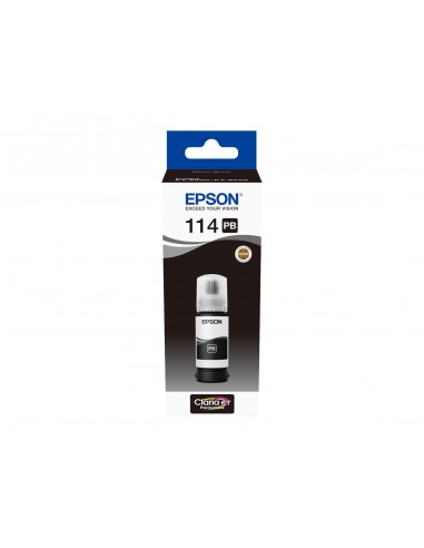 Epson 114 Negro Photo Botella de Tinta Pigmentada Original - C13T07B140