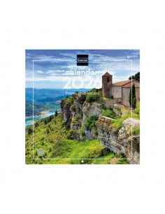 Finocam Calendario de Pared en Catalan - Anual 2026 - Imagenes Variadas - 300x300mm - Espacio para Escribir - Tematica de
