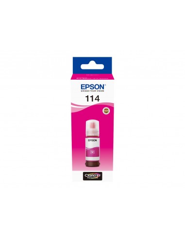 Epson 114 Magenta Botella de Tinta Pigmentada Original - C13T07B340