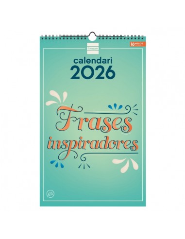 Finocam Calendario de Pared en Catalan - Anual 2026 - Imagenes Variadas - con Espiral - Espacio para Escribir - Tematica de