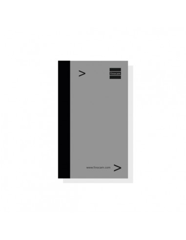 Finocam Bloc de Notas para Agendas Duo - Formato E3 - 79x5x127mm - Color Gris