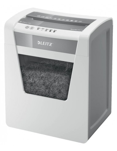 Leitz IQ Office P5 Destructora de Papel Micro Corte P-5 - Destruye hasta 10 Hojas - Capacidad de la Papelera 23L - 2 Horas de