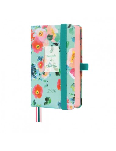 Finocam Minimal Design Agenda - Anual 2026 - Tapa Dura - Cierre con Goma Elastica - Formato M2 - 86x25x132mm - 1 Dia por