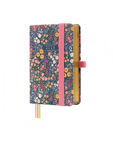 Finocam Minimal Design Agenda - Anual 2026 - Tapa Dura - Cierre con Goma Elastica - Formato M2 - 86x25x132mm - 1 Dia por