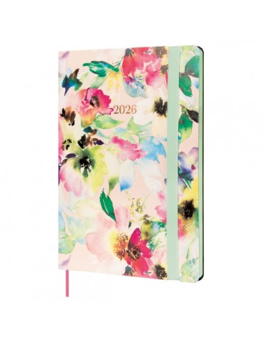Finocam Flexi Joy Agenda - Anual 2026 - Tapa Blanda - Formato FA5 - 151x13x214mm - Semana Vista en Vertical - Tematica de