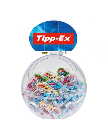 Tipp-Ex Mini Pocket Mouse Fashion Expositor con 40 Cintas Correctoras 5mm x 6m - Resistente - Escritura Instantanea