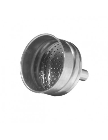 Cecotec Piccolina Embudo para Cafetera Italiana de 4 Tazas - Aluminio Resistente de Alta Calidad - Garantiza Extraccion