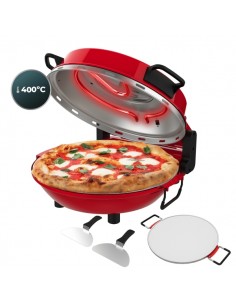 Cecotec Fun Pizza and Co Mamma Mia Window Horno Electrico para Pizzas - 1200W - Ventana de Visualizacion - Temporizador -