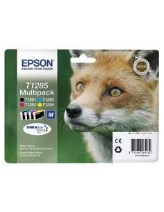 Epson T1285 Pack de 4 Cartuchos de Tinta Originales - C13T12854012