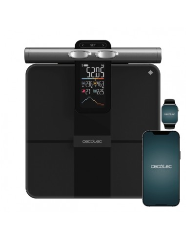 Cecotec Surface Precision HealthySmart Pro Bascula Corporal hasta 180kg - Analisis Corporal Completo - 25 Parametros - 8