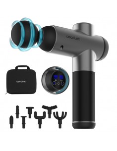 Cecotec SkinCare Massage Full Recovery Pistola de Masaje - LCD - Intensidad Ajustable - Relaja Musculos y Mejora Circulacion