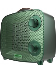 Cecotec ReadyWarm 1550 Ceramic Green Aura Calefactor Ceramico - 1500W - Cobertura hasta 15 MÂ² - Termostato Regulable - 3