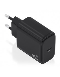 Aisens Cargador GAN 45W - USB-C PD3.0 QC4.0 - Color Negro