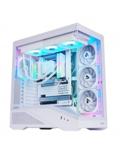 Abysm Arian Frame A400 White Caja Torre ATX-ITX-Micro ATX - Lateral y Frontal Cristal Templado - 3.5" y 2.5" - USB-A-USB-C