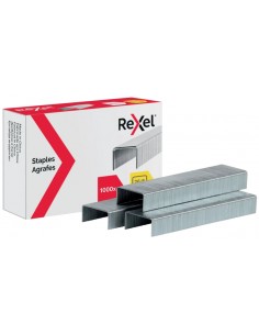 Rexel Caja de 1000 Grapas 26 6 NÂ 56 - Hasta 20 Hojas - Acero de Alta Calidad - Patilla de 6mm