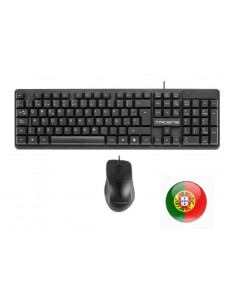 Tacens Anima ACP02 Pack USB Teclado Multimedia-Raton 1200dpi 3 Botones - Disposicion Portuguesa QWERTY PT - Cable de 1.3m -
