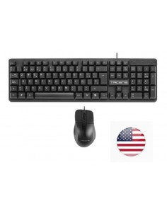 Tacens Anima ACP02 Pack USB Teclado Multimedia-Raton 1200dpi 3 Botones - Disposicion Internacional QWERTY US - Cable de