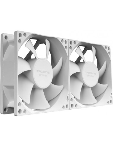Tacens Anima AF8X2 Pack de 2 Ventiladores de 80mm - Rodamientos Fluxus - Color Blanco