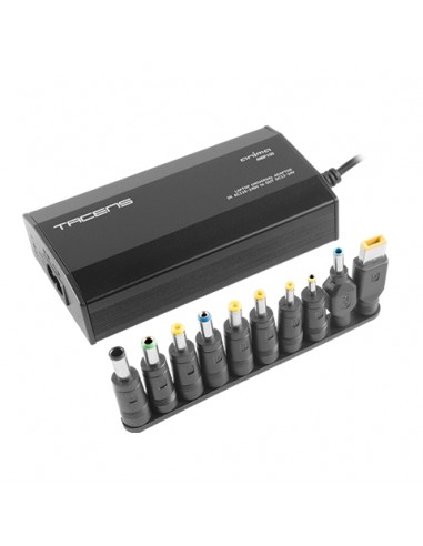 Tacens Anima ANBP100 Cargador Universal para Portatil 100W - Conexion USB - 10 Adaptadores - 8 Opciones de Voltaje desde 12 a