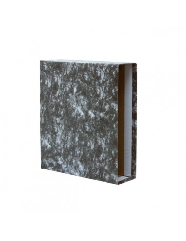 Bismark Funda para Archivador A-Z Folio - Carton Forrado - Color Negro Jaspeado