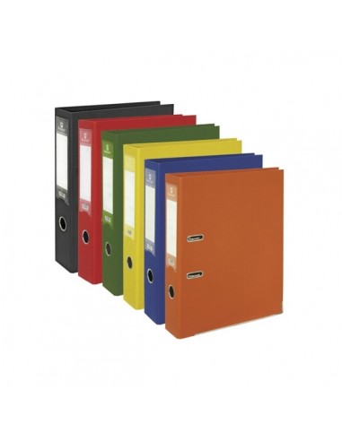 Bismark Pack de 25 Archivadores A-Z Formato Folio - PVC de Gran Resistencia - Tarjetero en el Lomo - Cartoneras Metalicas en