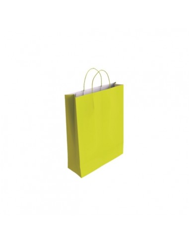 Bismark Bolsa de Papel Celulosa - Medidas 32x10x24cm - Color Pistacho