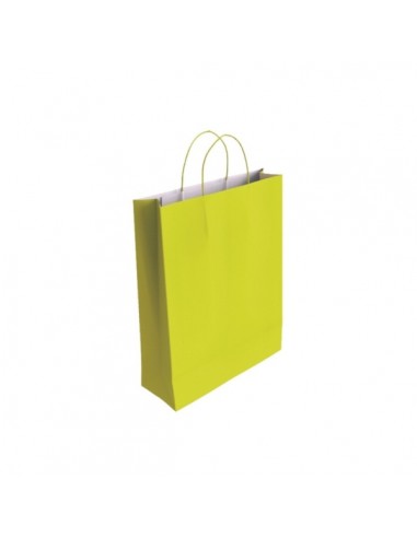 Bismark Bolsa de Papel Celulosa - Medidas 37x12x27cm - Color Pistacho