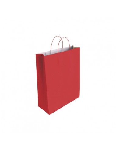 Bismark Bolsa de Papel Celulosa - Medidas 40x14x32cm - Color Rojo