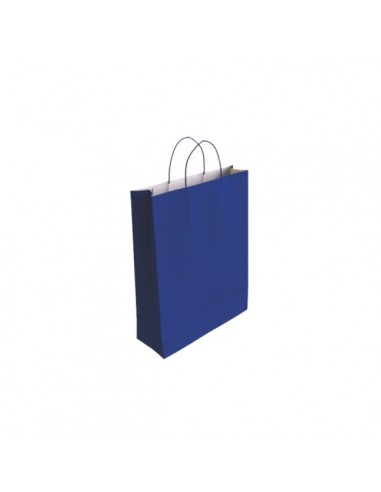 Bismark Bolsa de Papel Celulosa - Medidas 32x10x24cm - Color Azul